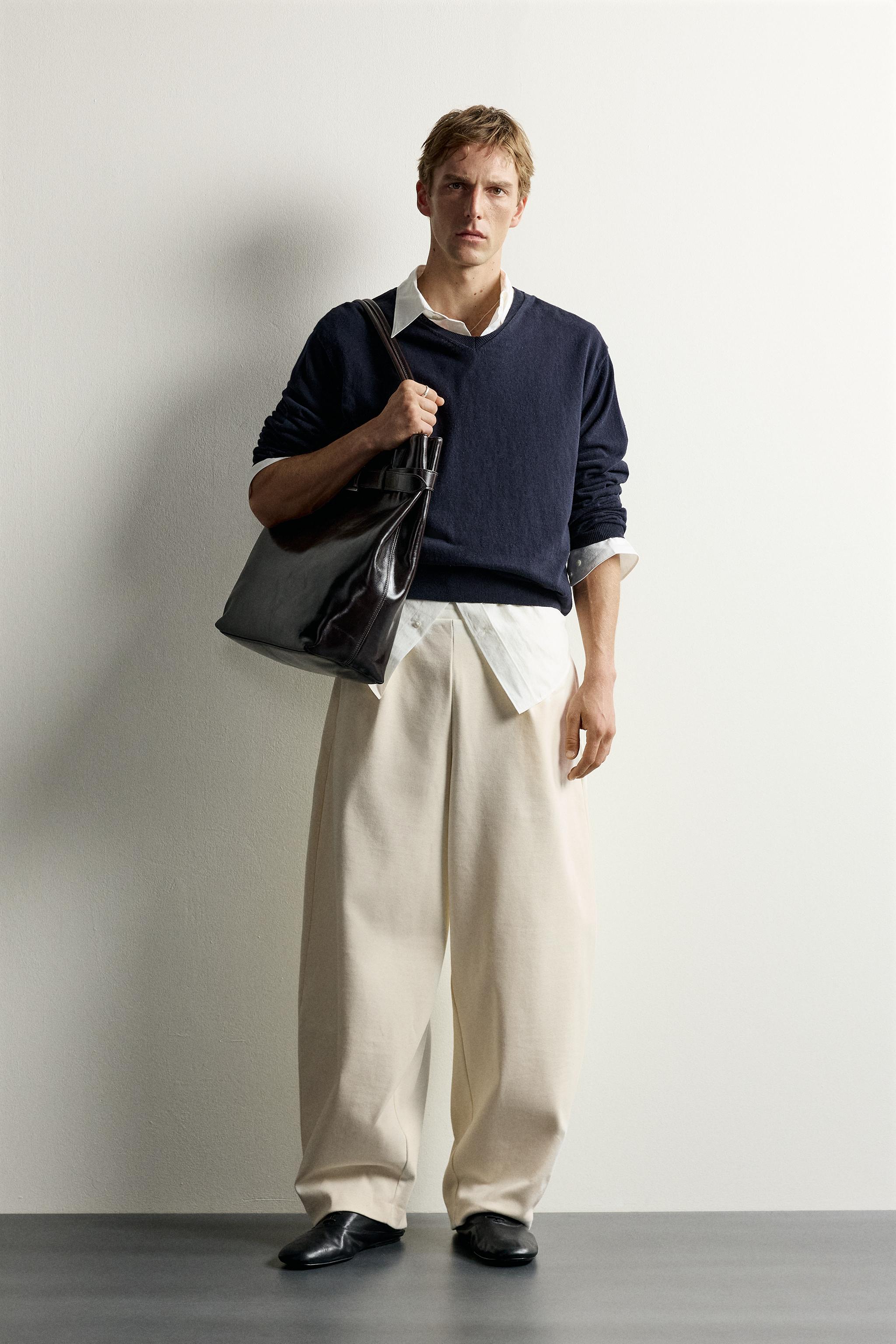 COMPACT RIB BALLOON FIT PANTS